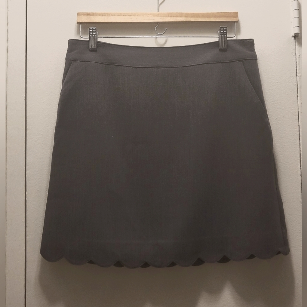 Loft charcoal gray skirt
